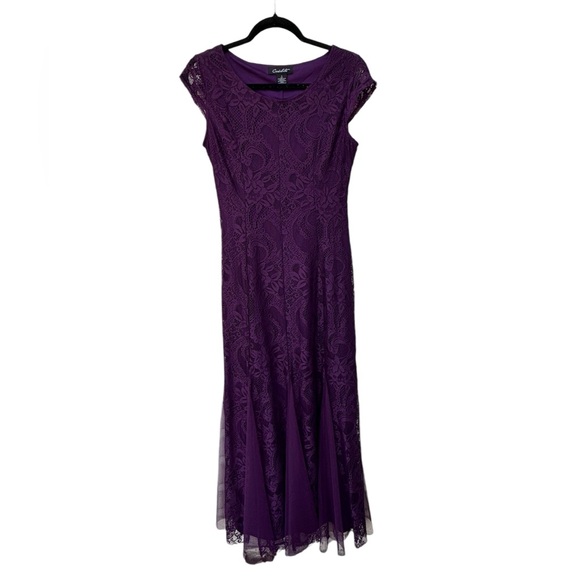 Candelite Purple Floral Formal Dress size Small - Picture 5 of 9